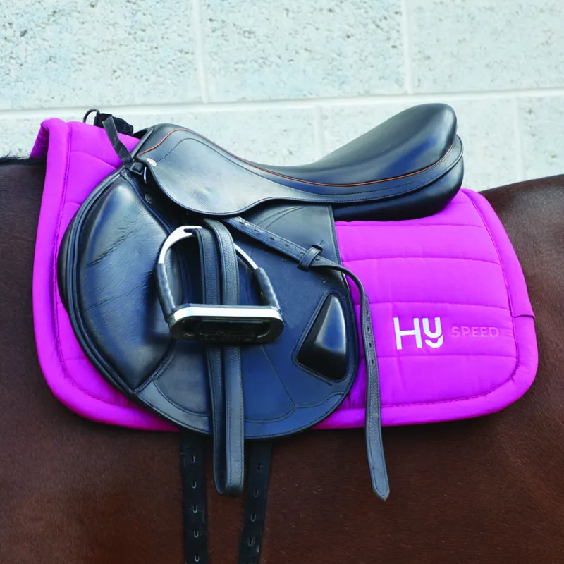 Hy Equestrian Reversible Comfort Pad - Fuchsia-1